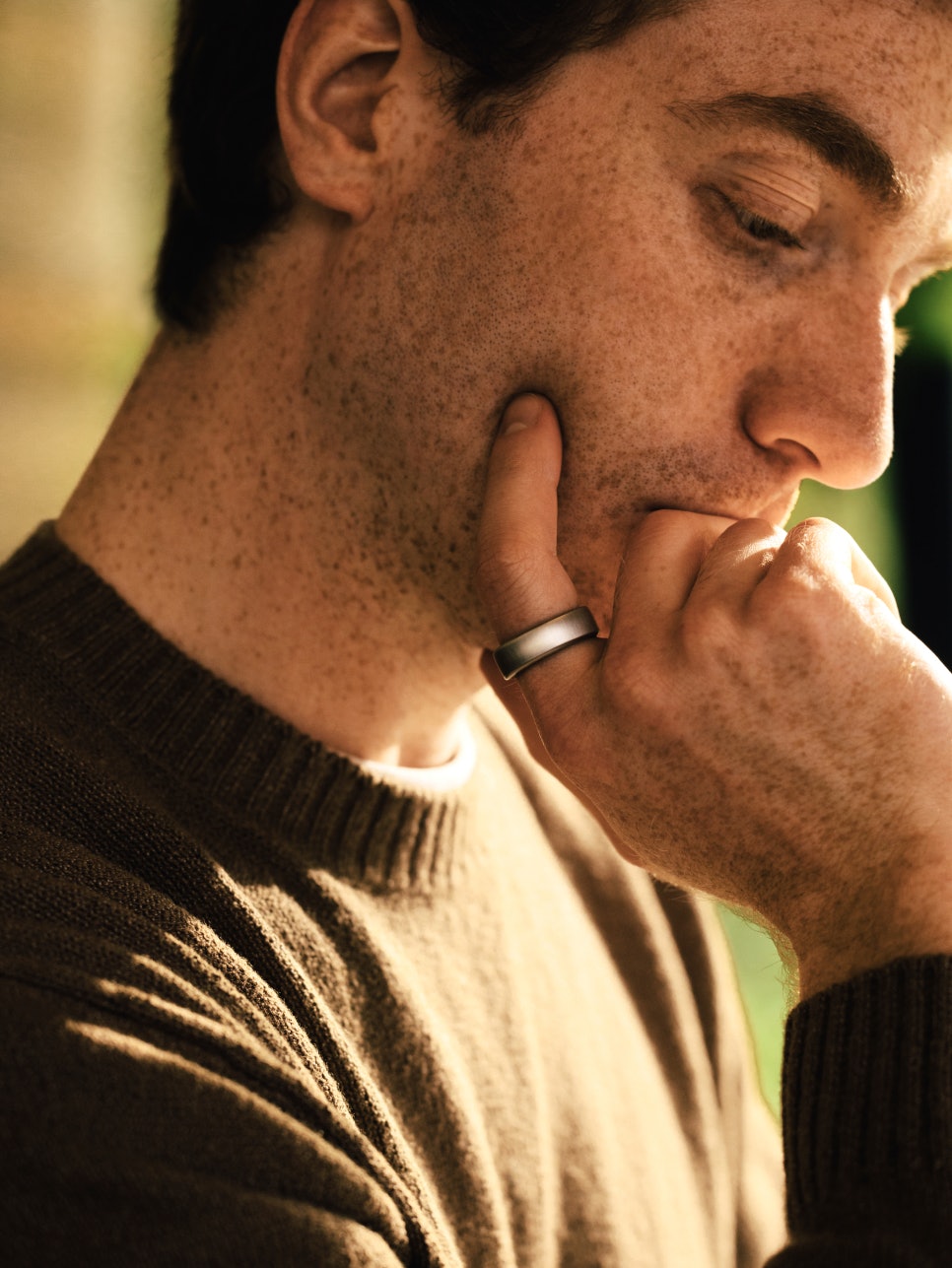 Man wearing Oura Ring